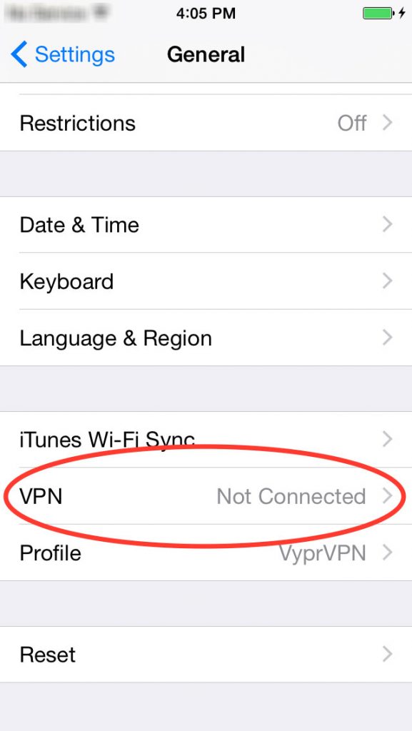 konfiguracja VPN na iOS