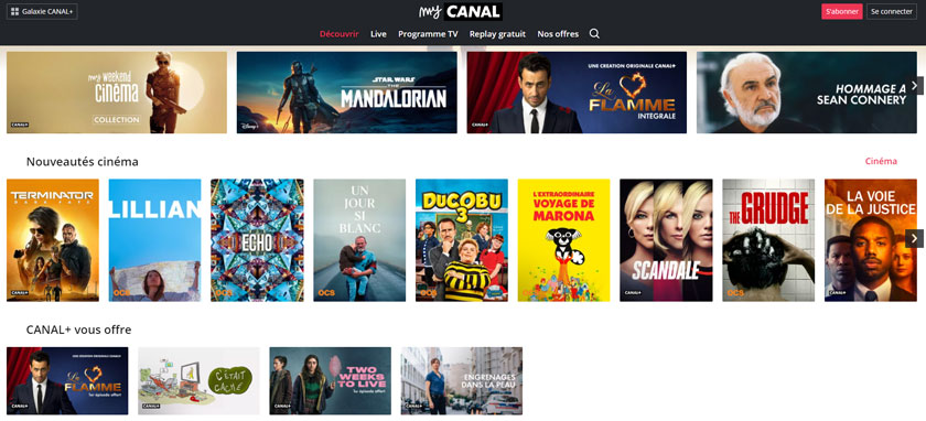 Canal Plus przez Internet